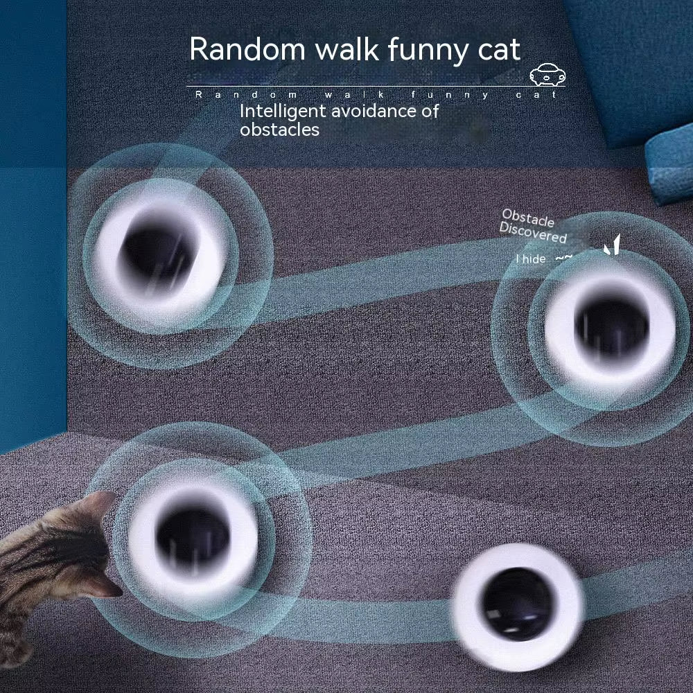 WhirlPlay UFO Teaser – Smart USB-Powered Feather Toy for Endless Cat Fun